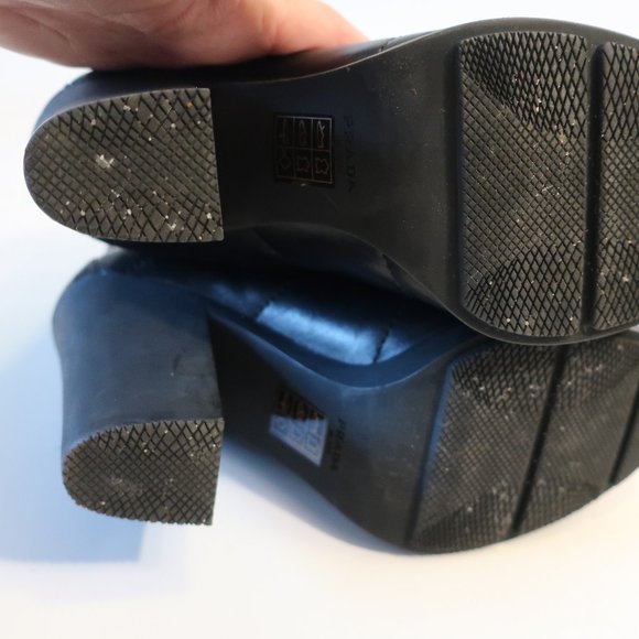 Womens Prada Black Leather Lace-Up Block Heeled Combat Booties 38.5 US/8.5 * - Picture 13 of 16